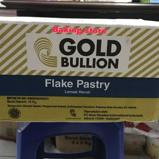 

Korsvet / Flake Pastry / Puff Pastry Gold Bullion 15Kg Gosend Only!