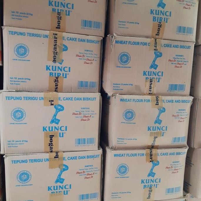

Terigu Kunci Biru (1Carton 12Pcs) / Terigu Kunci Biru 1Dus
