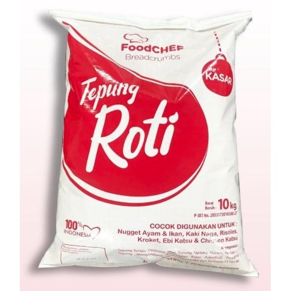

Tepung Roti Mix Food Chef Kasar 10Kg - Bread Crumb Mix - Gosend Grab !!!