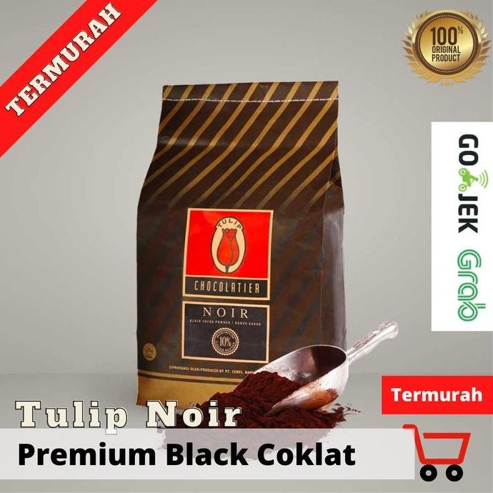 

Cokelat Bubuk Tulip Noir Pure Black Coklat Tulip 500 G |1 Kg