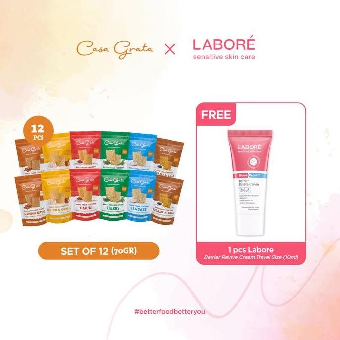 

Casa Grata Set Of 12 -70Gr (12 Casa Grata Crackers - Choose Your Own Flavor)