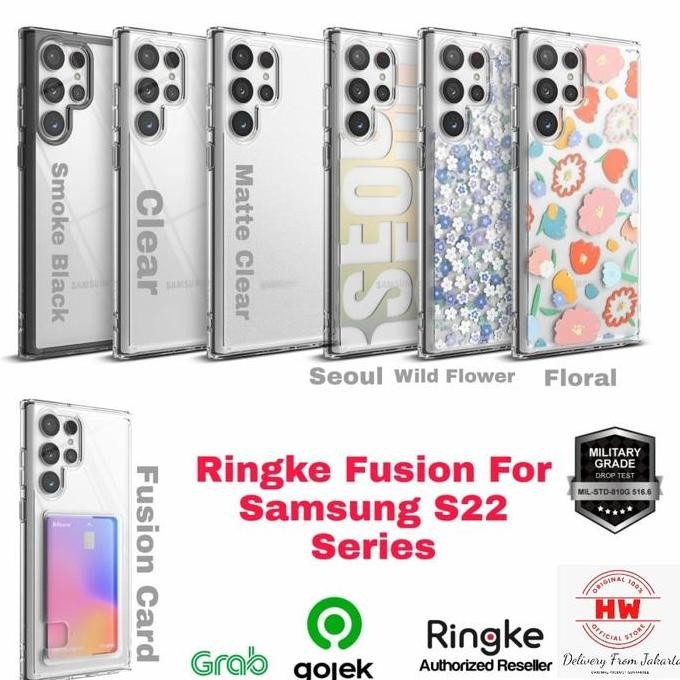 Case Ringke Fusion Samsung Galaxy S22 S22 Plus Cover Casing S22 Ultra Co