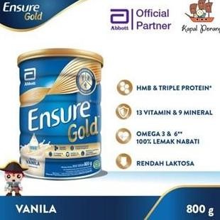 

Ensure Gold Hmb Vanila 800G Susu Nutrisi Dewasa Rendah Laktosa