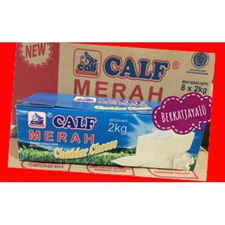 

Calf Merah Halal Keju Cheese Cheddar 2 Kg