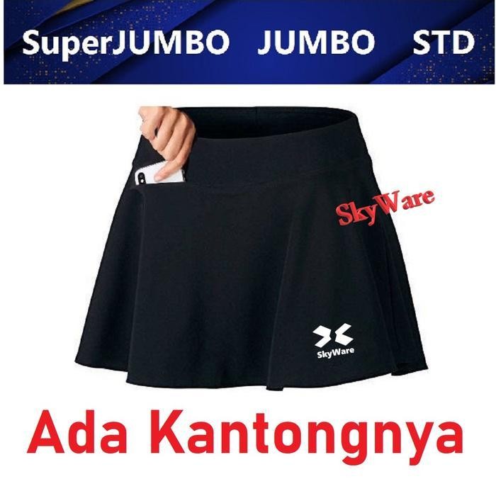 Rok Penutup Celana Ketat (Legging) Mini Skirt Casual Olahraga Lari Senam Tennis Zumba Bersepeda Ukur
