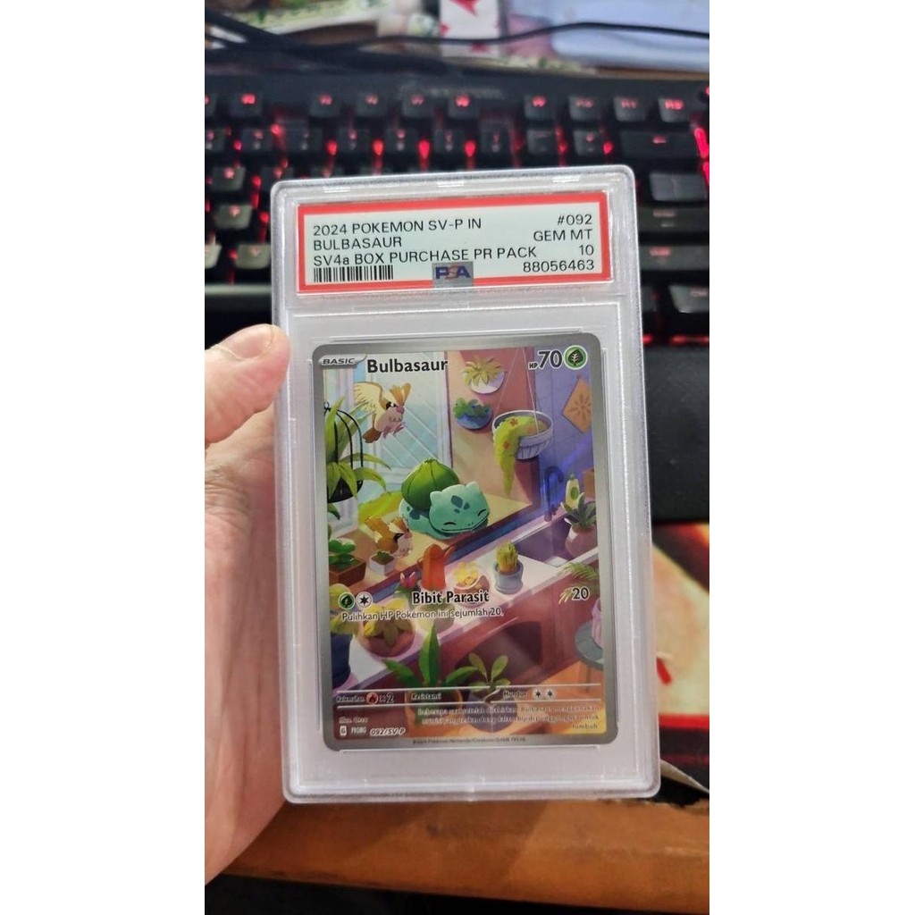 PSA 10 Bulbasaur SV4a Harta Berkilau Promo Rare Original
