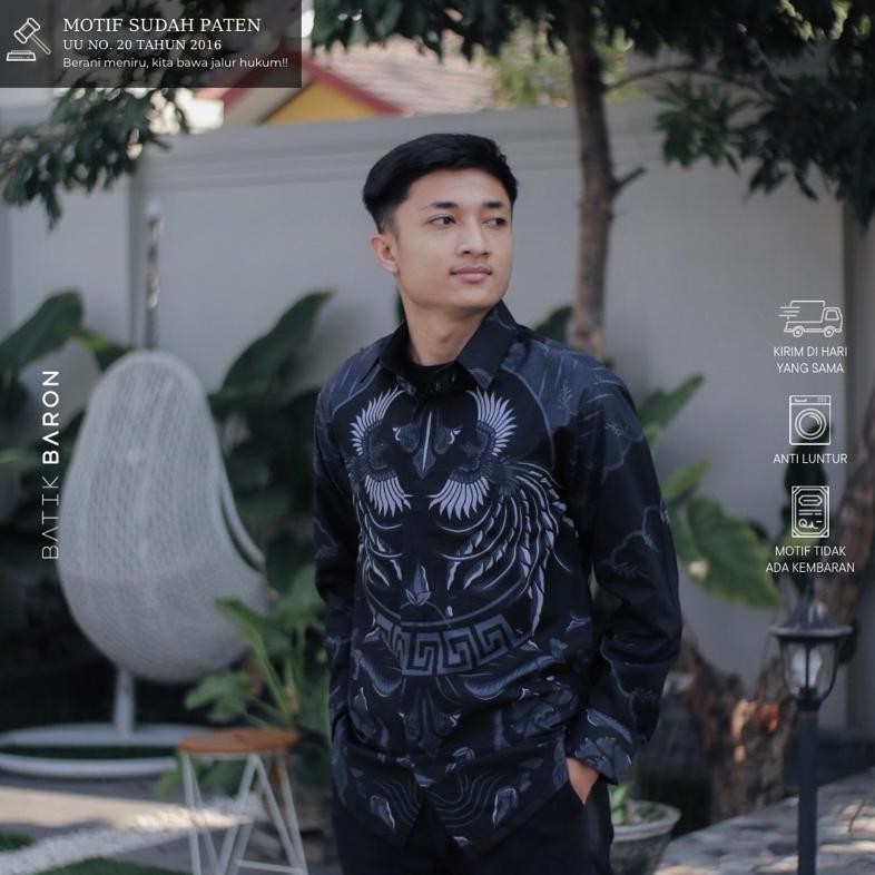 aq-54 Up15 gf-5 Kemeja Batik Premium Pria Katun Primisima Slimfit Lapis Furing Hero Viral Terlaris O