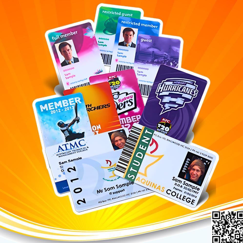 

JH8 New PENTA PET Instant PVC ID Card Digital Print Laser Toner HP Indigo Inkjet A3+ ID Card 3 Layers 0,78 mm Pack 25 Set