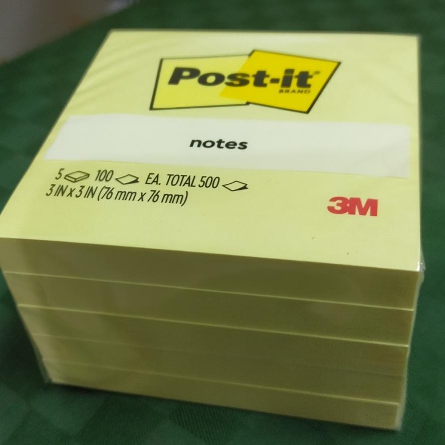 

JH8 3M Post It Sticky Notes 654-5CY 3 inch x 3 inch