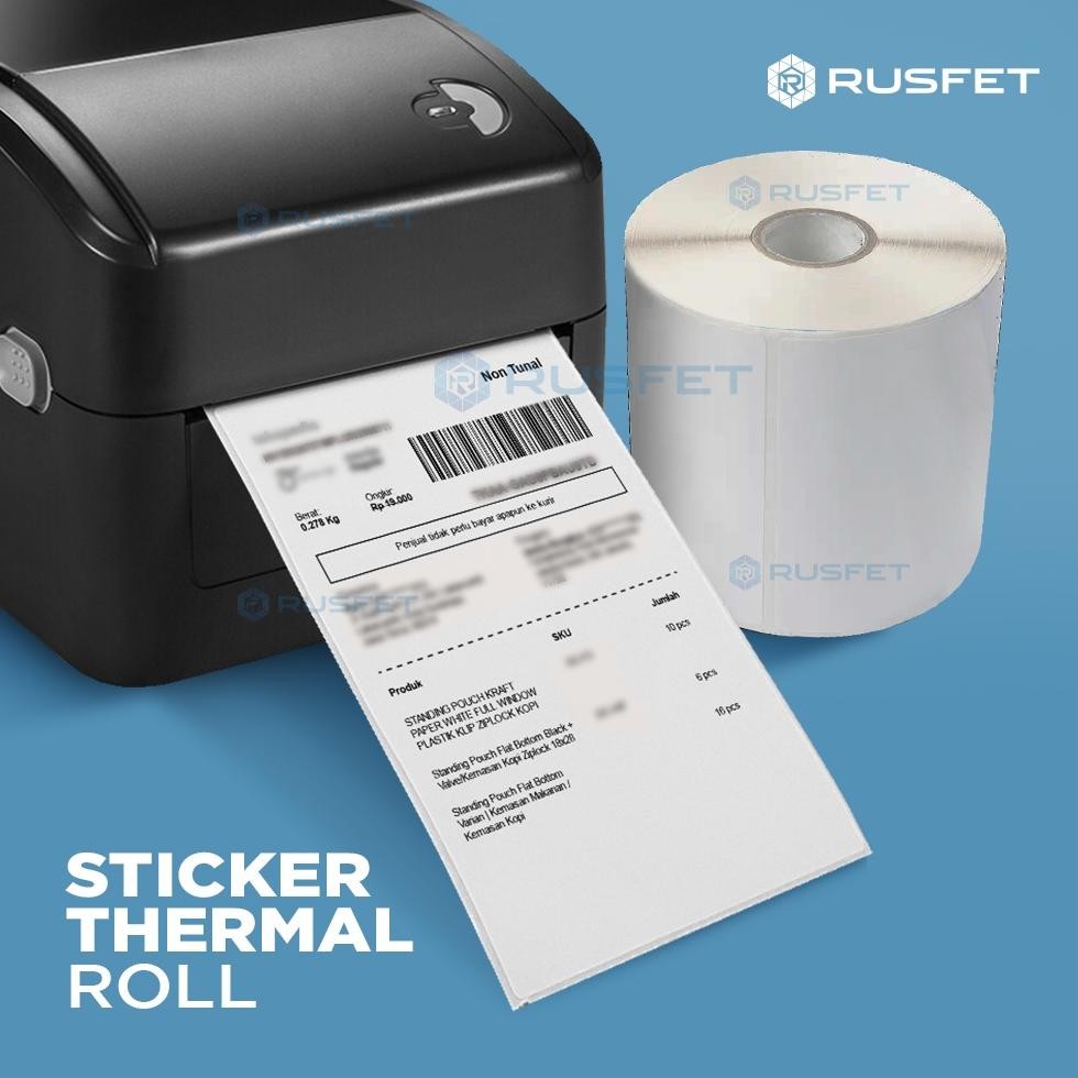 

JH8 Stiker Thermal Label Barcode/Label Resi Thermal 100 x 150mm