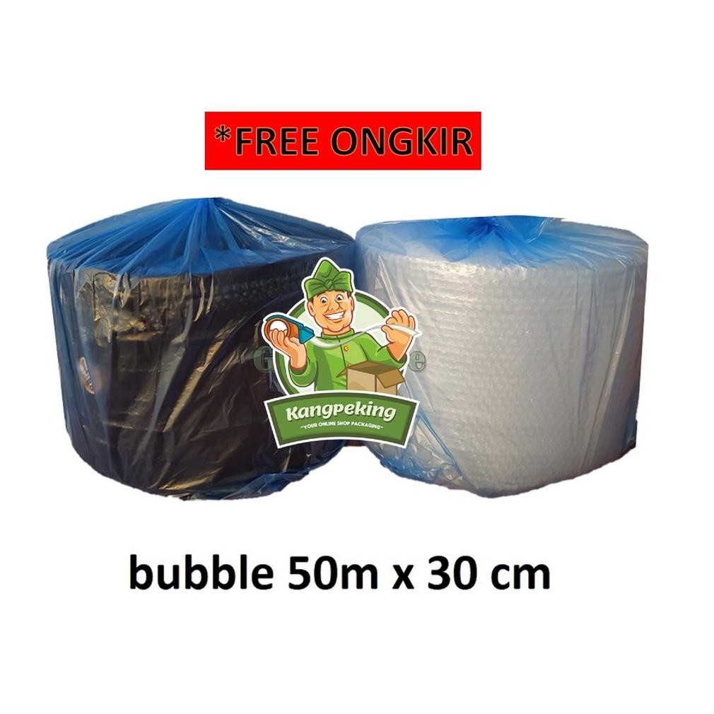 

JH8 FREE ONGKIR Bubble wrap 50 m x 30 cm murah bagus / plastik bubble murah tebal bagus