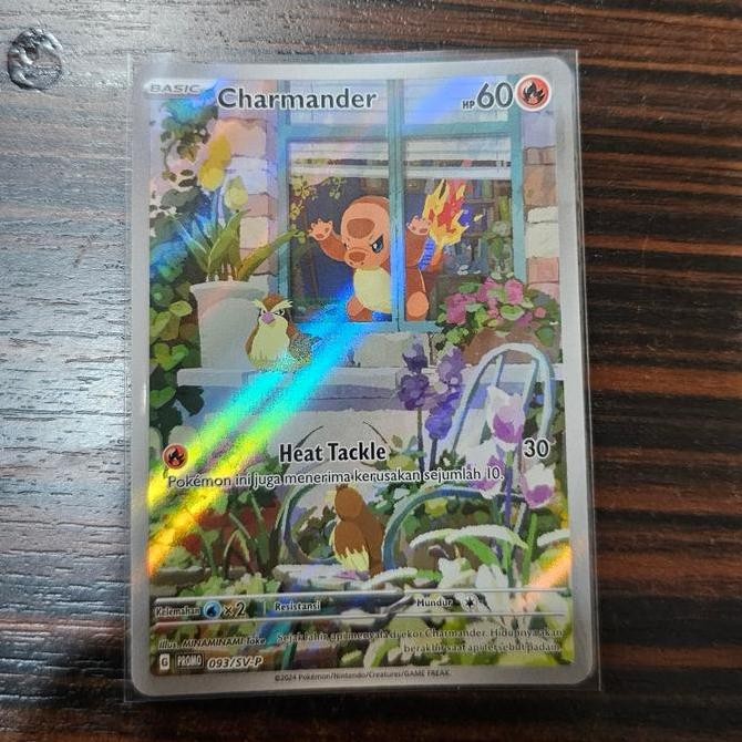 pokemon tcg harta berkilau sv4a promo charmander ar Rare Original