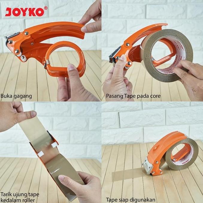 

ready !!! Joyko Tape Cutter Dispenser METAL / Alat Pemotong Lakban Besi Stopper Pita Perekat Tempat Solatip Isolasi TC-119