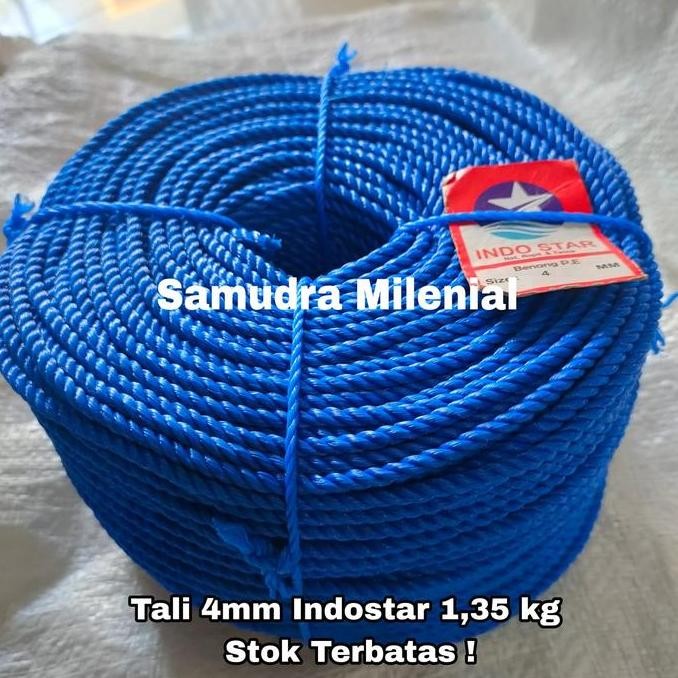 

Tali Tambang 4mm / Tali Tambang Plastik PE Roll 4mm / Tali 4mm 1 Roll