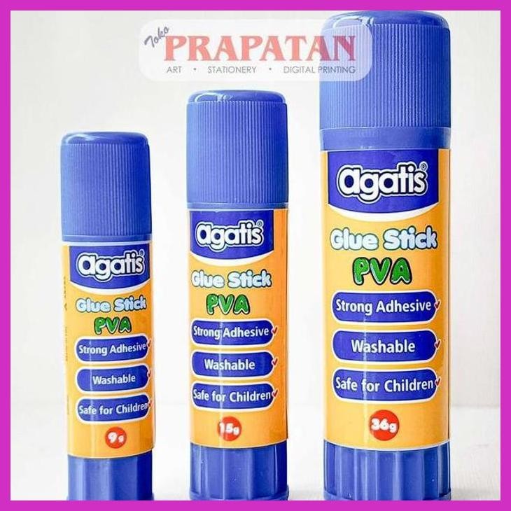

( SEKOLAH / LUKIS ) PROMO AGATIS GLUE STICK PVA | LEM STIK (SENI / MENGGAMBAR / ART / KERAJINAN ) PACKING AMAN