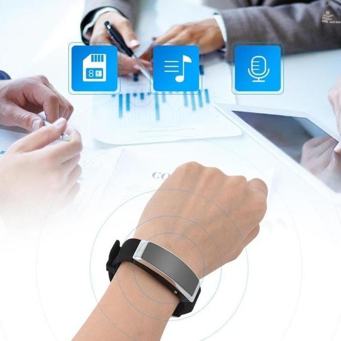 Perekam Suara Portable Mini Alat Rekam Audio - Model Gelang Tangan Co