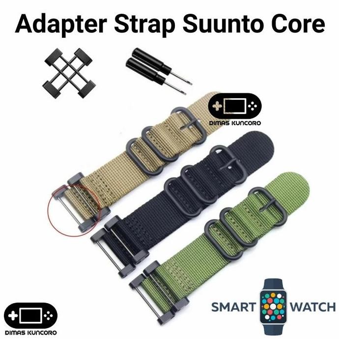 new  Adapter Strap Suunto Core Conector Penghubung Lugs Strap Zulu Nylon