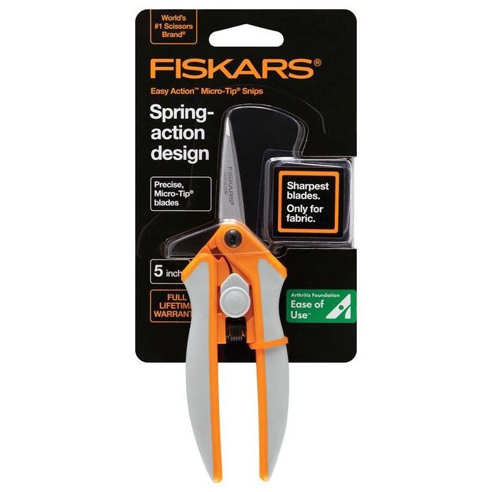 

ready !!! Fiskars Stainless Steel Micro-Tip Easy-Action Scissors