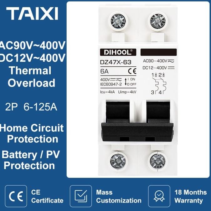 Pemutus sirkuit tenaga surya DC AC digunakan dalam rumah tangga PV