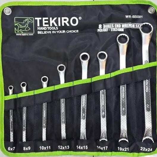kunci ring set 8 pcs TEKIRO 6-24 mm ring set tekiro