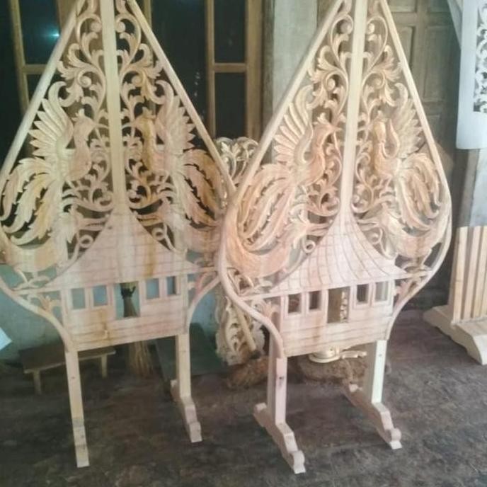 Gunungan wayang kulit dekor pernikahan hiasan rumah tangga tradisional