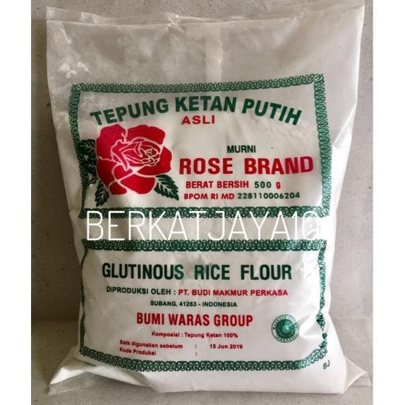 

Promo Tepung Ketan Putih Rose Brand 500 Gram