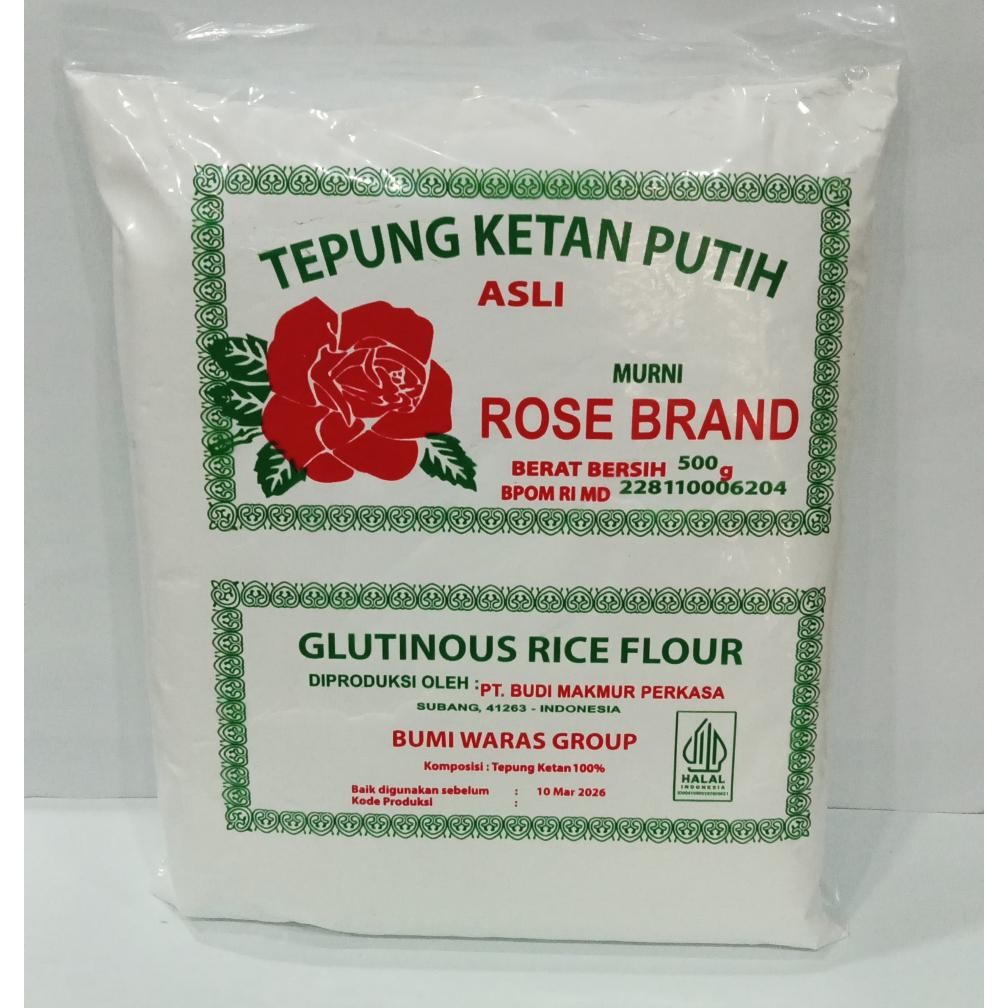 

Promo Tepung Ketan Putih Rose Brand 500 G