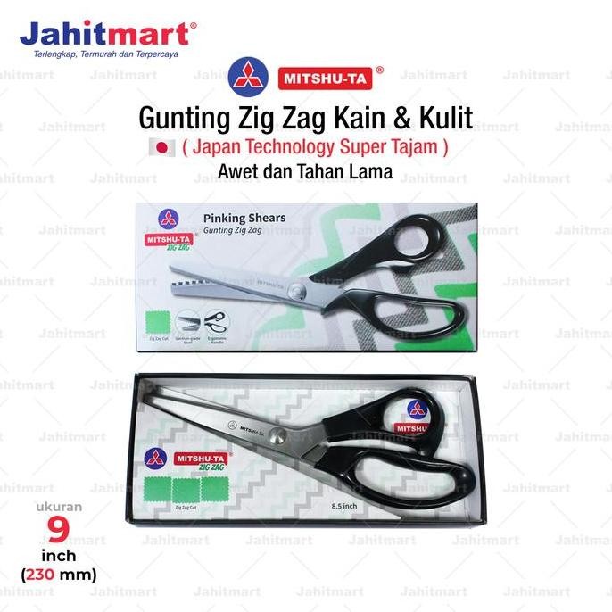 

ready !!! Gunting Zig Zag Kain & Kulit Merk MITSHU-TA