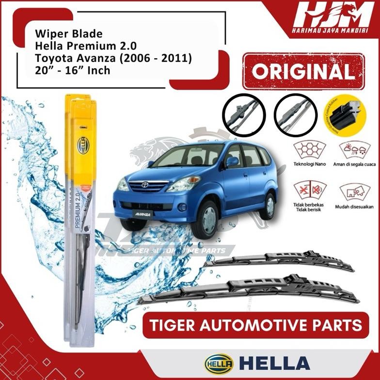 WIPER BLADE MOBIL AVANZA / XENIA 2004 - 2011 HELLA PREMIUM 20" - 16" ORIGINAL