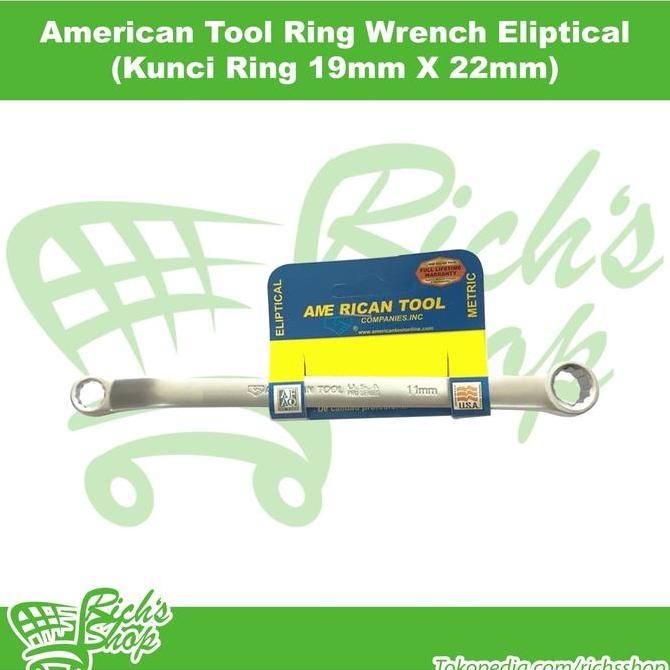 Kunci Ring 19x22 American Tool Ring Wrench Eliptical Pro 8921922