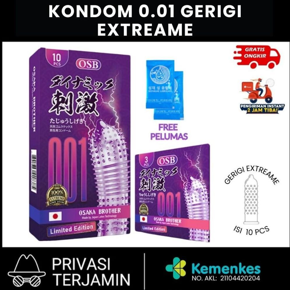 New Product Kondom Tipis 0.01 Tipis Gerigi Geli Long Play - Garansi Puas