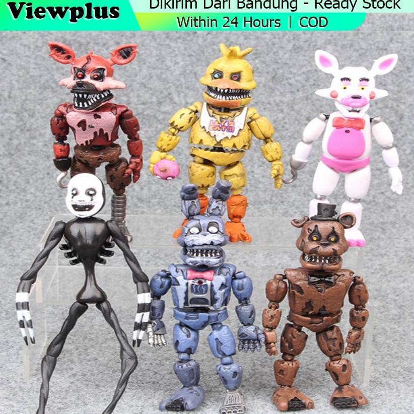 6Pcs Action Figure FNAF Mainan Anak Action Figure Five Nights At Freddy's FNAF