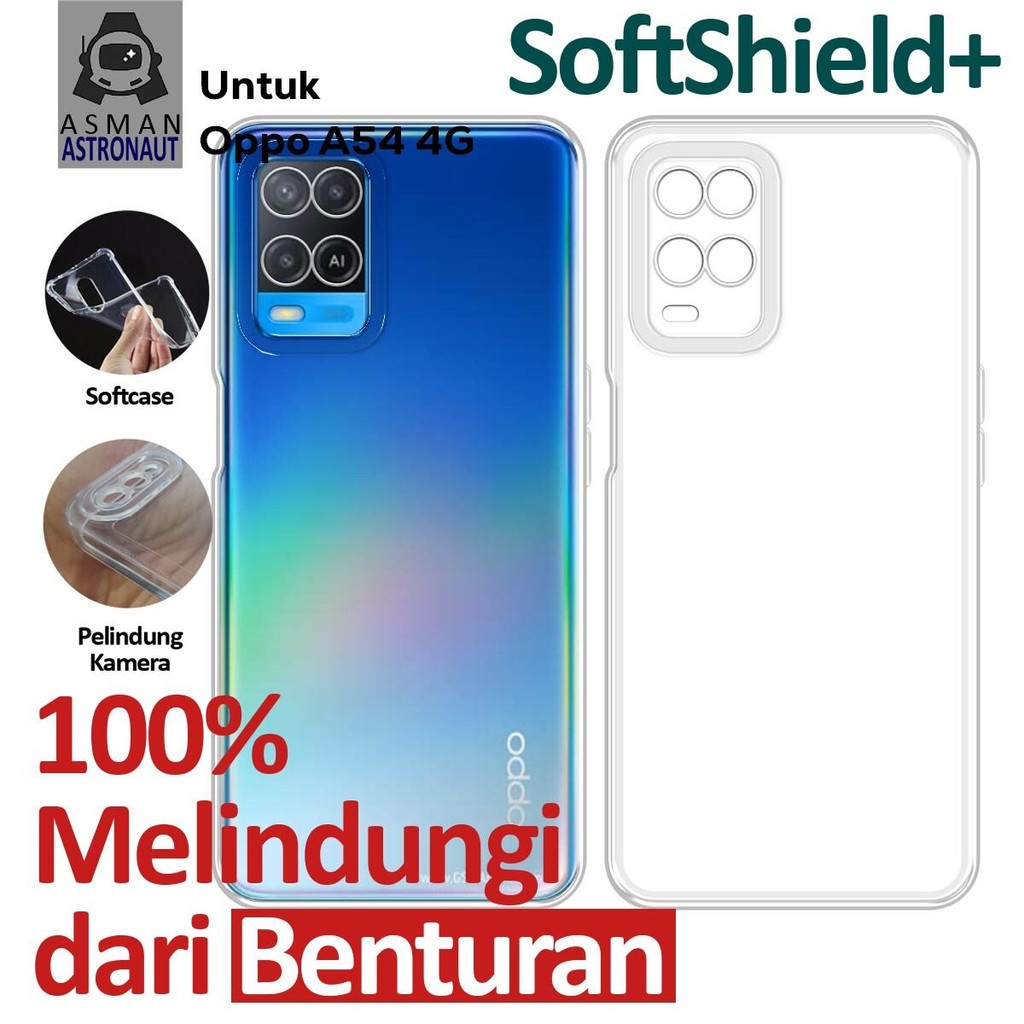 Case Clear Airbag Oppo A54 4G Softcase Silikon Transparan
