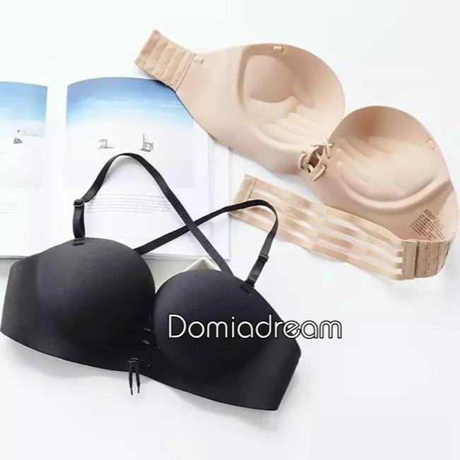 Bra Seamless Ada Kawat Bra Busa Tebal Pushup Tali Depan