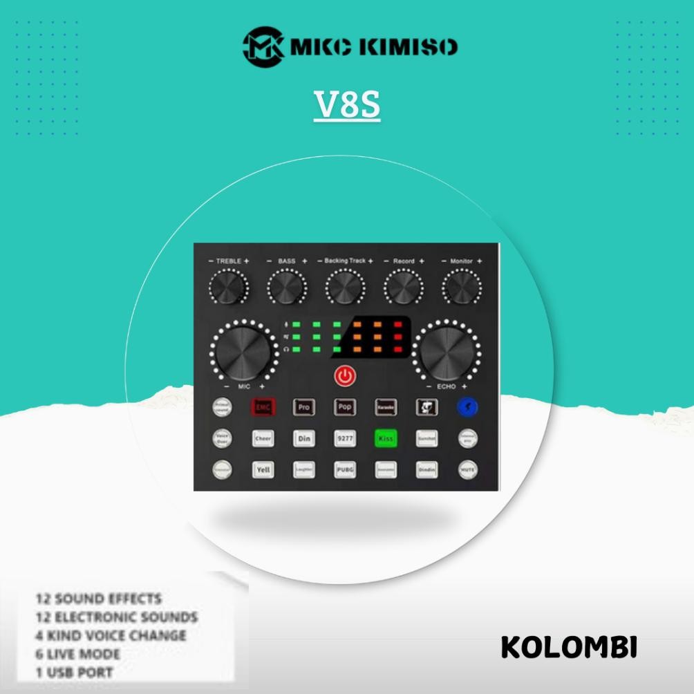 Murah Meriah TT60 fx-23 ad-3 Sound Card V8/V8K/V8S/M8 Singing Live - SoundCard Bluetooth V8 Audio Ex