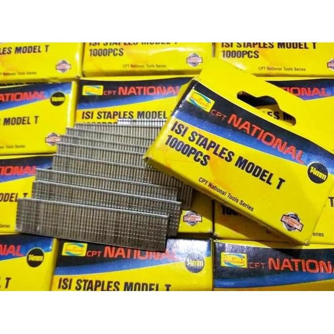 

TGR refill staples gun tacker manual isi paku tembak model bread nail 14mm