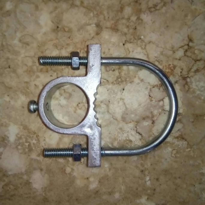 TGR klem bracket pipa V2R antena Telex + u bolt