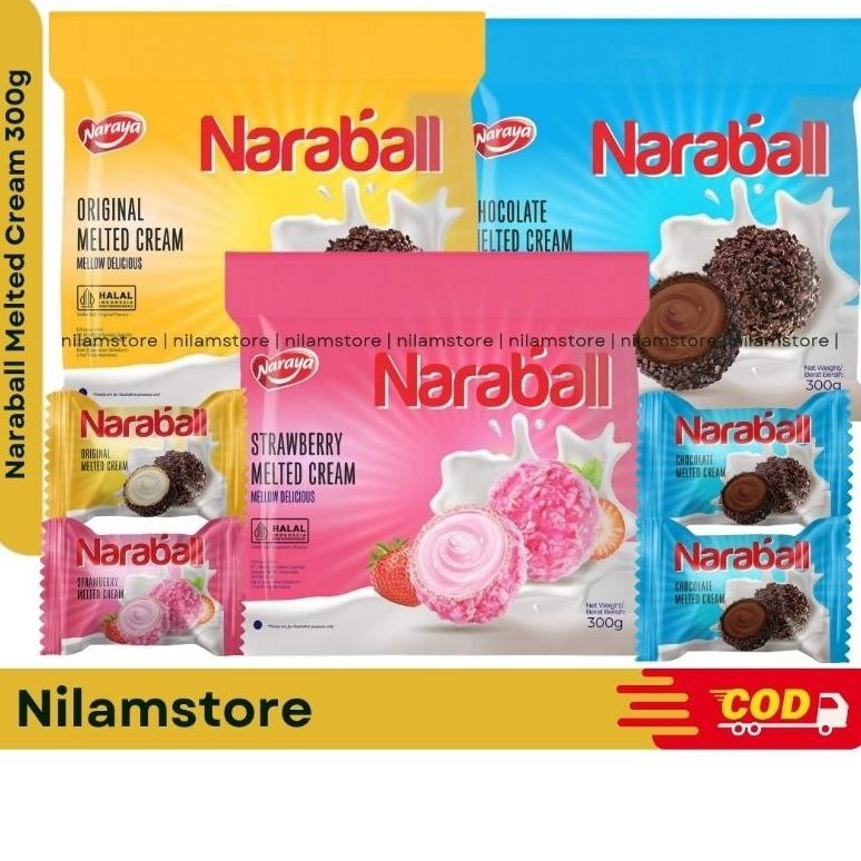 

Naraya Naraball Coklat Strawberry vanila / Naraball Coklat 300g
