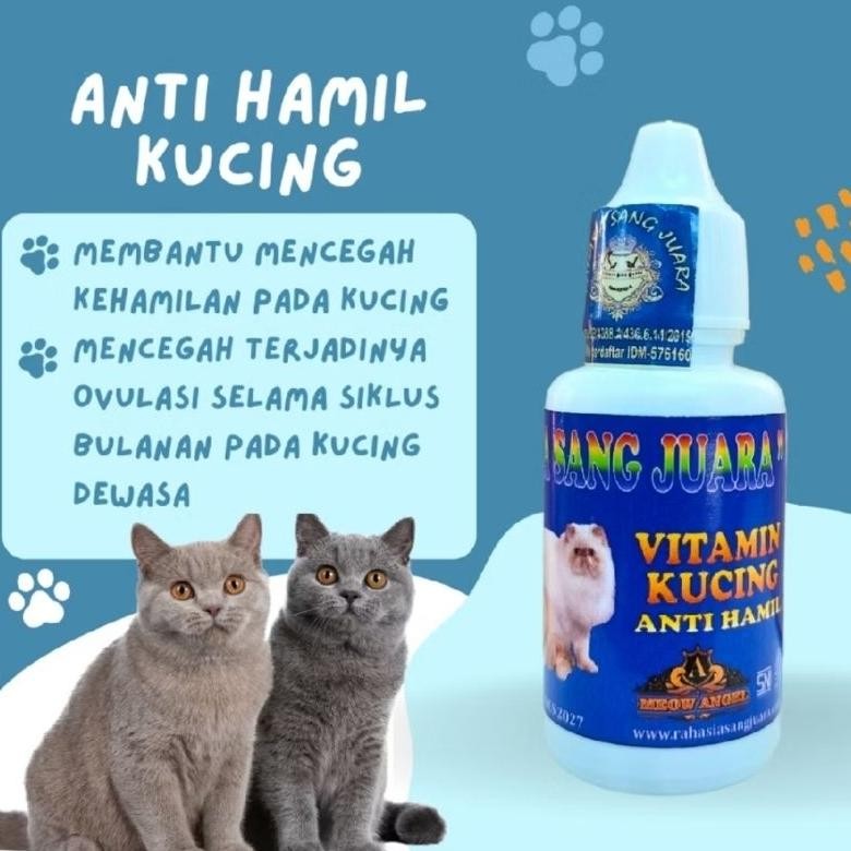 OBAT Anti Hamil KUCING Vitamin KUCING Anti Hamil RHS AST