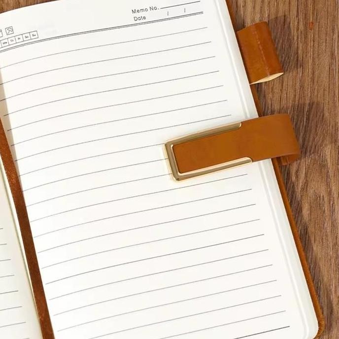 

Buku Catatan Kerja Kantor Bisnis Cover Kain Agenda Notes Binder Kado