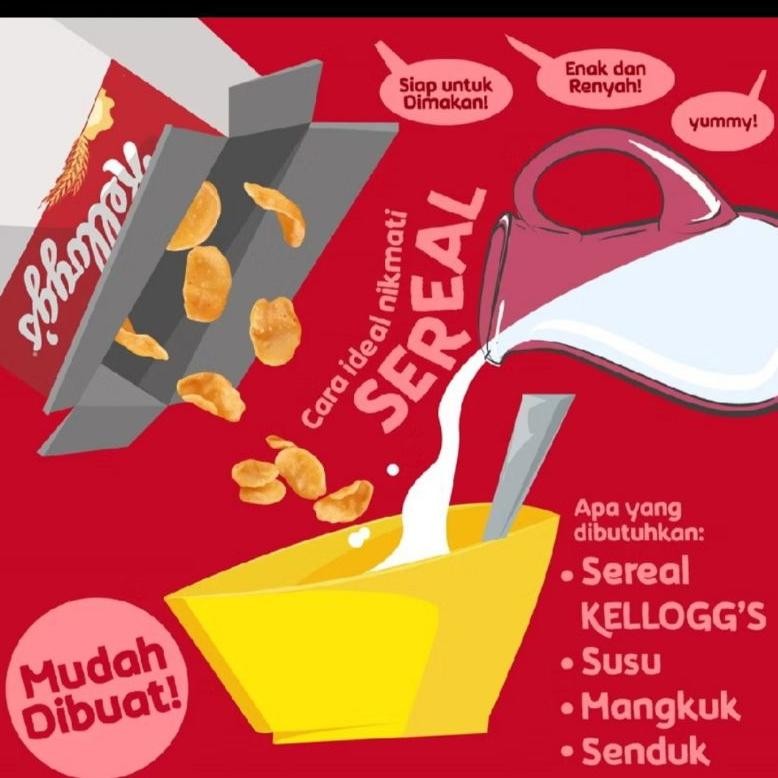 

MMA-1318 fx-45 Kellogg's Corn Flakes Jagung Asli 150gr, 275gr, 500gr Original Original