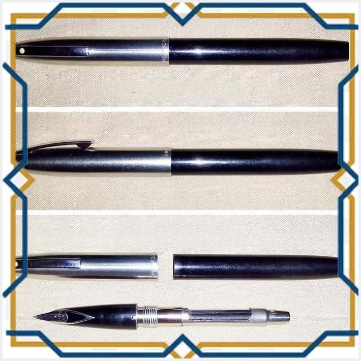 

[CIT] SHEAFFERCALLIGRAPHYIMPERIAL BLACK BARREL FOUNTAINPENPULPENKALIGRAFIMADEINAUSTRALIA VINTAGE
