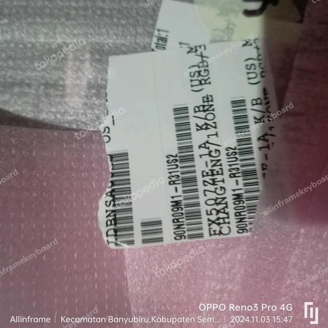 New Frame Keyboard Asus Tuf Gaming F15 Fx507Zc, Fx507Ze, Fx507Zm Fx517 New Stok