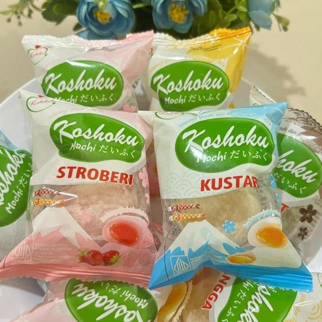 

Mochi Viral Koshoku 30 Gr All Varian 1 Dus Isi 50 Pcs Koshoku Kue Mochi Taburan Kelapa Kue Mochi Varian Rasa 1 Box Isi 502Pcs