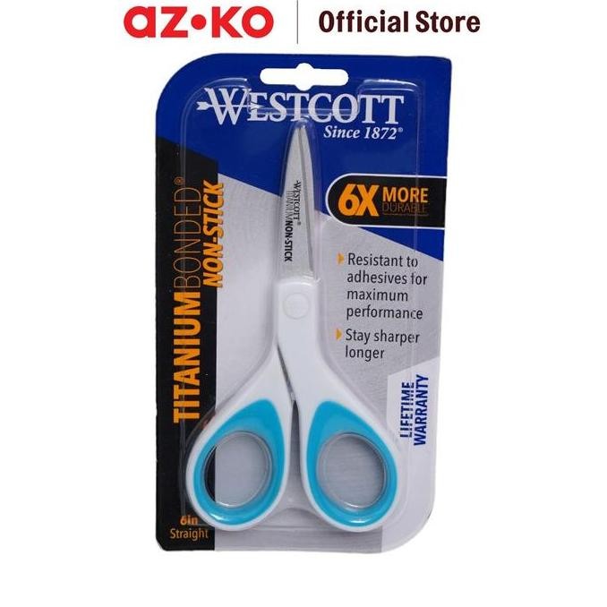 

Azko Westcott 6 Inci Gunting Titanium Bornded - Silver Paper Scissors Alat Pemotong Serbaguna Stationary Perlengkapan Alat Tulis Kualitas Terbaik Harga Termurah