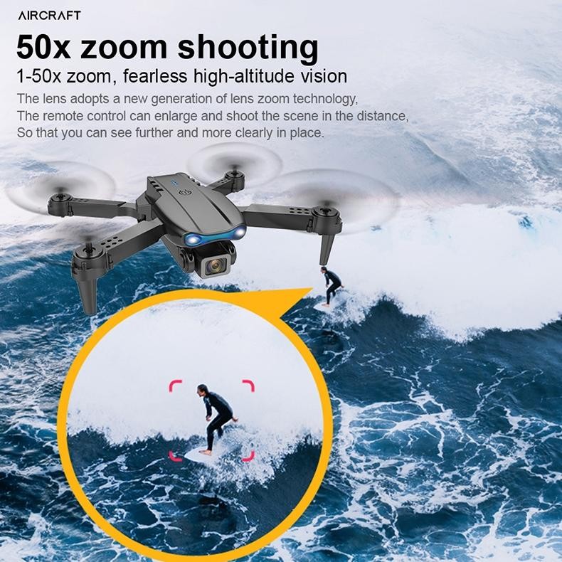 E88 Pro Drone/E99 Pro Drone Anti Tabrak Drone Mini Dengan Kamera HD Drone Smart Drone E88 Pro 4K/E99