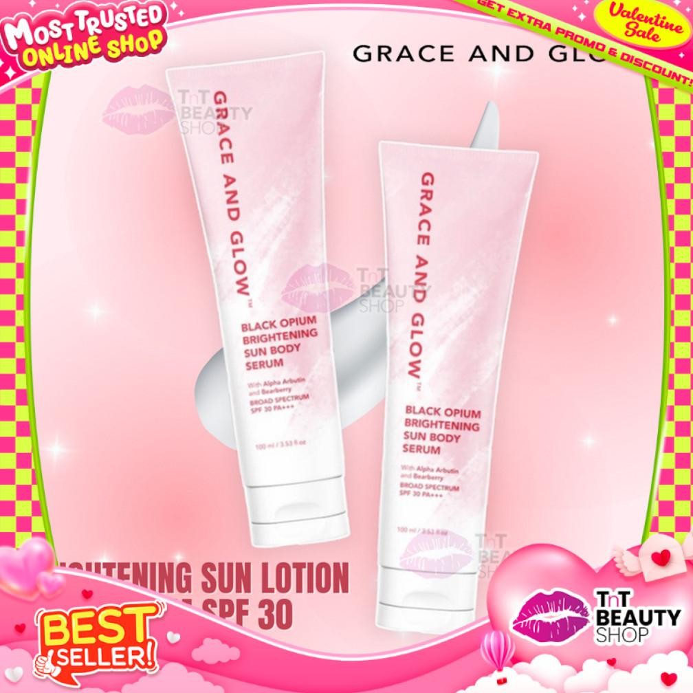 Grace and Glow Brightening Sun Lotion Body Serum SPF 30 PA+++ | Sunscreen | - Sunblock Badan Anti UV