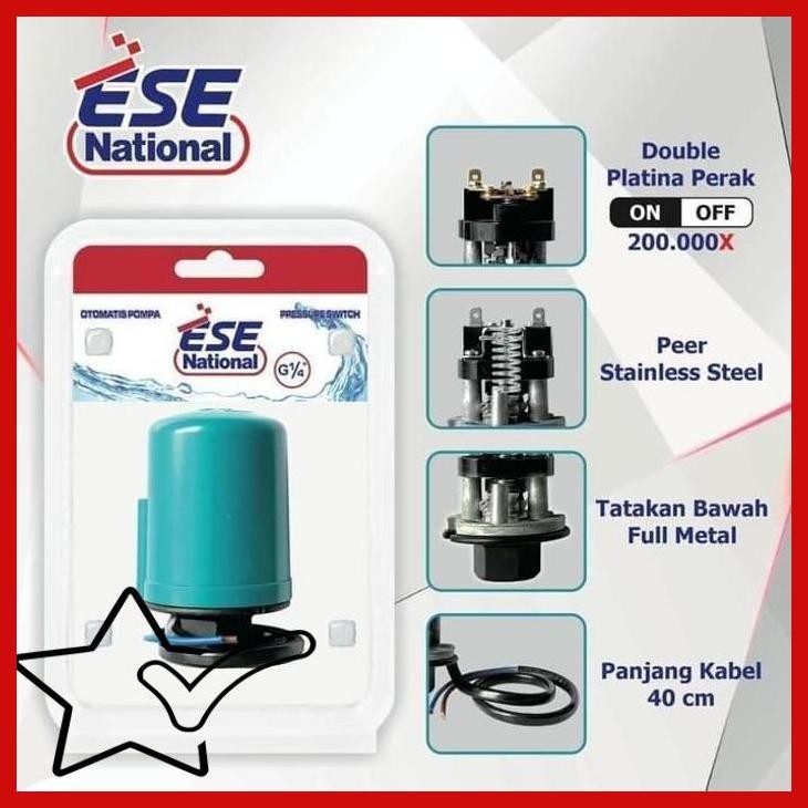 [ISB] OTOMATIS POMPA AIR 1/4" ESE NATIONAL