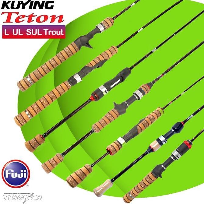 New Kuying Joran Pancing Teton L Ul Sul 1.56M-1.98M 1-3Lb 2-4Lb 3-8Lb Dengan Fuji Rings Dan Fuji Ree