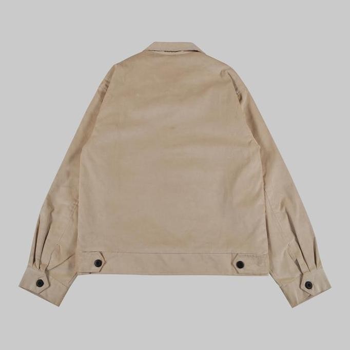 Evilspirit Jacket Corduroy - Amity Cream Unisex Jaket Pria Wanita Casual Kancing Outer Baseball Para